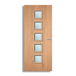 Load image into Gallery viewer, Plywood Paint Grade 10G Glazed FD60 Internal Fire Door
