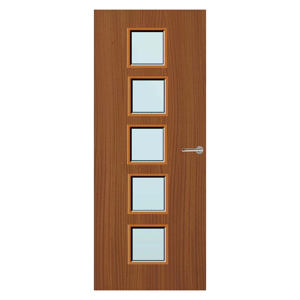 Sapele Veneer 10G Glazed FD30 Internal Fire Door