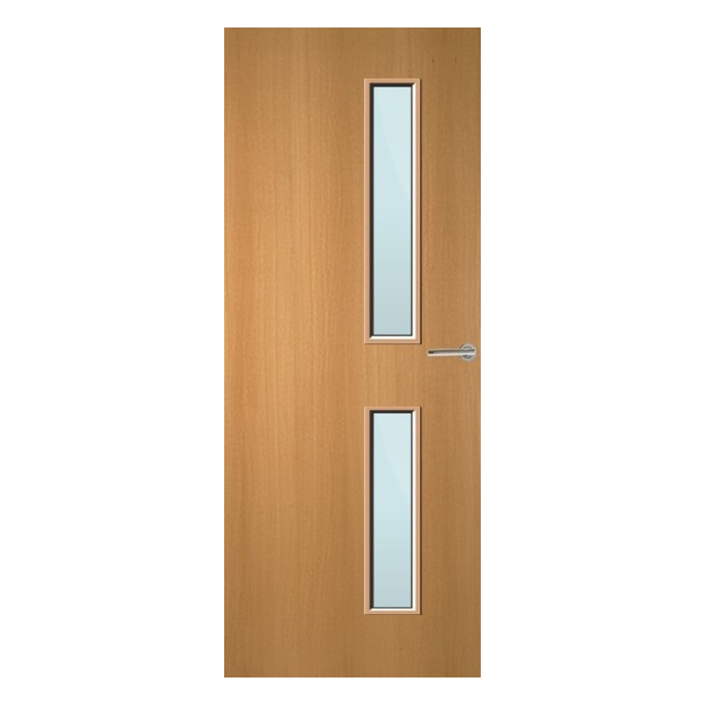 Beech Veneer 16G Glazed FD60 Internal Fire Door