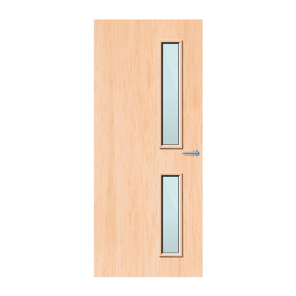 Maple Veneer 16G Glazed FD30 Internal Fire Door