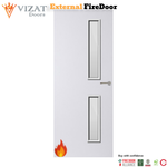 Load image into Gallery viewer, External Plywood Paint Grade Premium 16G Glazed FD30 Fire Door
