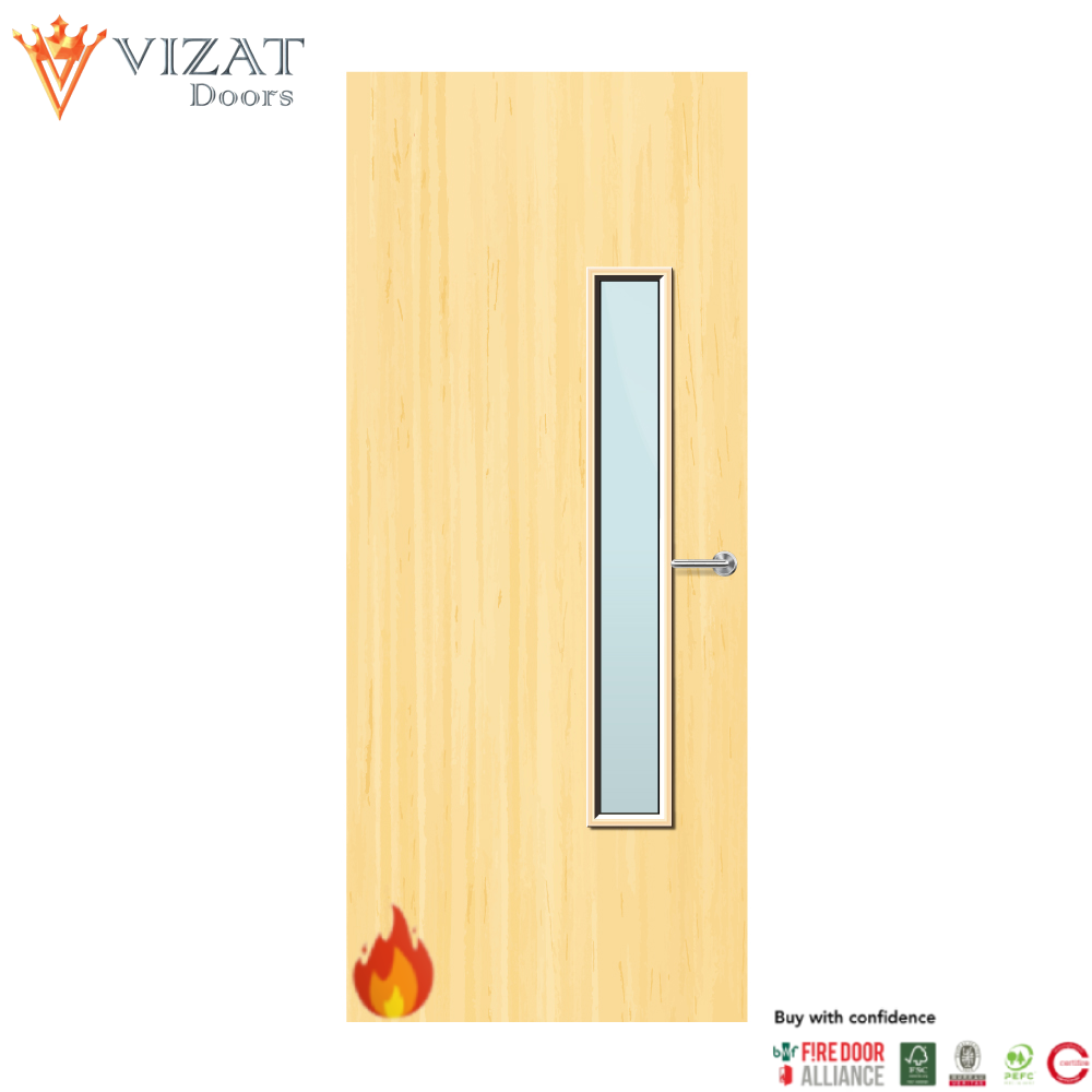 Koto Veneer 18G Glazed FD60 Internal Fire Door
