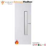Load image into Gallery viewer, External Plywood Paint Grade Premium 18G Glazed FD30 Fire Door
