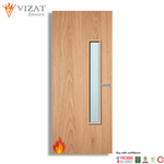 Load image into Gallery viewer, Plywood Paint Grade 18G Glazed FD60 Internal Fire Door
