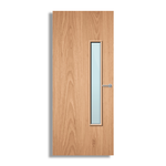 Load image into Gallery viewer, Plywood Paint Grade 18G Glazed FD60 Internal Fire Door
