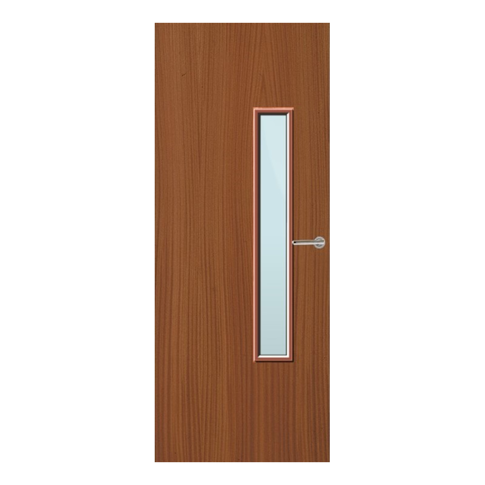 Sapele Veneer 18G Glazed FD60 Internal Fire Door