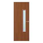 Load image into Gallery viewer, Sapele Veneer 18G Glazed FD60 Internal Fire Door
