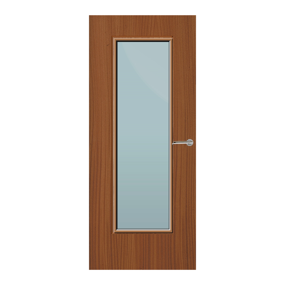 Sapele Veneer 19G Glazed FD60 Internal Fire Door