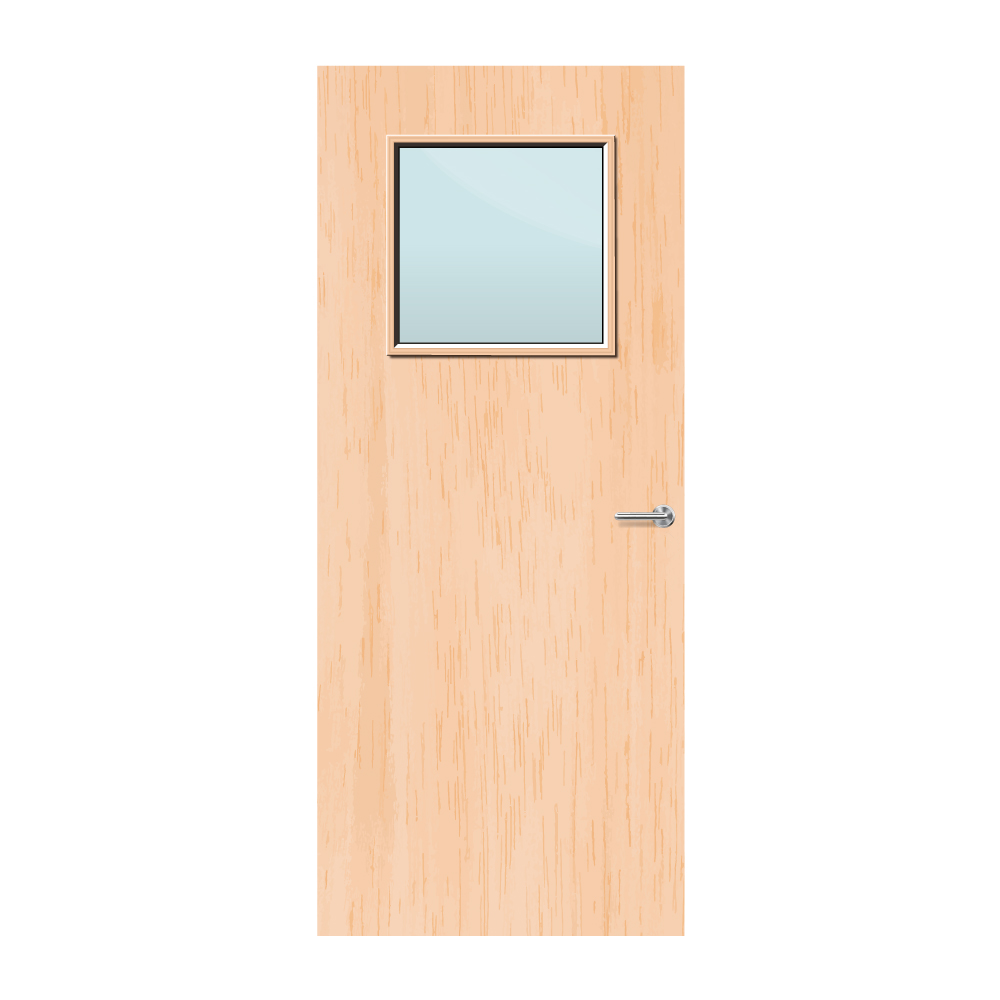 Maple Veneer 1G Glazed FD30 Internal Fire Door