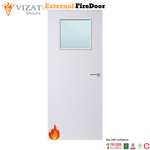 Load image into Gallery viewer, External Plywood Paint Grade Premium 1G Glazed FD30 Fire Door
