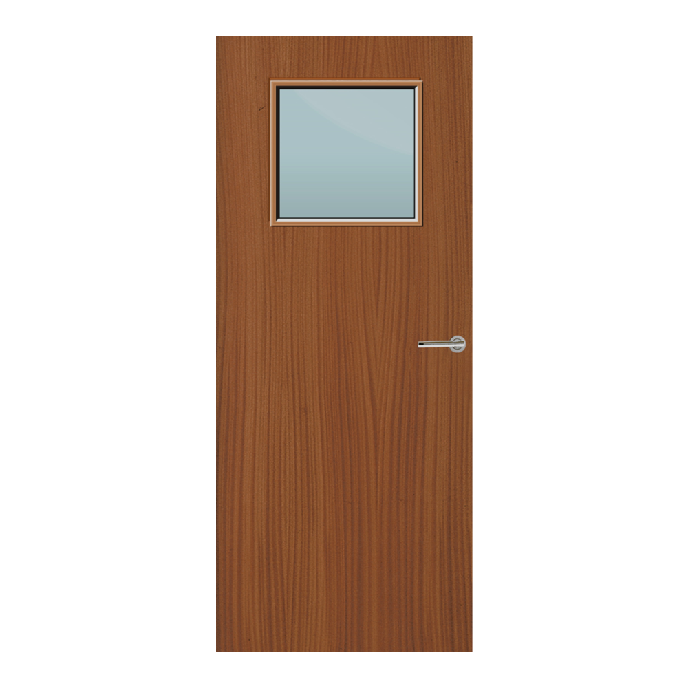 Sapele Veneer 1G Glazed FD60 Internal Fire Door