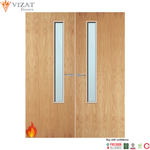 Load image into Gallery viewer, Oak Veneer 20G Glazed Pair FD60 Internal Fire Door
