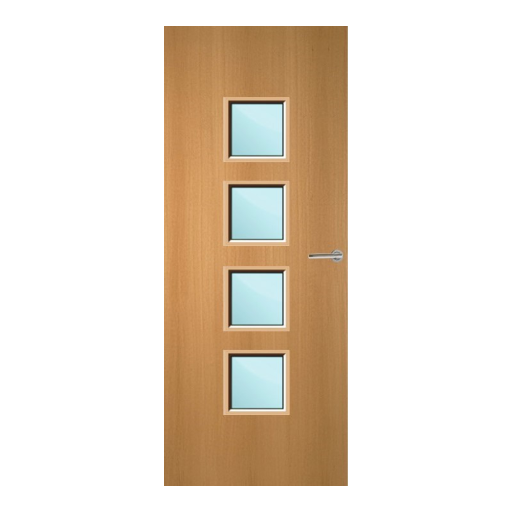 Beech Veneer 22G Glazed FD60 Internal Fire Door