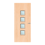 Load image into Gallery viewer, Maple Veneer 22G Glazed FD60 Internal Fire Door

