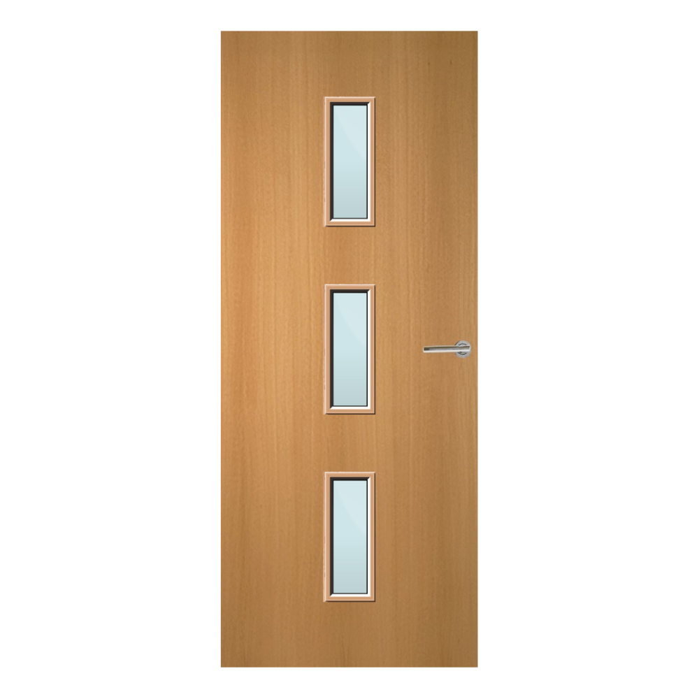 Beech Veneer 23G Glazed FD30 Internal Fire Door