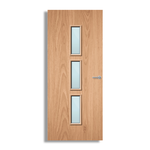 Load image into Gallery viewer, Plywood Paint Grade 23G Glazed FD30 Internal Fire Door
