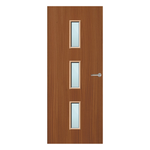 Load image into Gallery viewer, Sapele Veneer 23G Glazed FD60 Internal Fire Door
