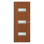 Load image into Gallery viewer, Sapele Veneer 24G Glazed FD60 Internal Fire Door
