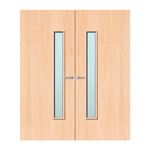 Load image into Gallery viewer, Maple Veneer 25G Glazed Pair FD60 Internal Fire Door
