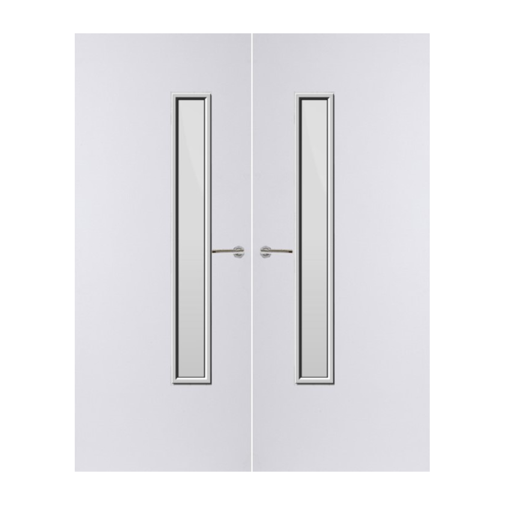 Internal Plywood Paint Grade Premium 25G Glazed Pair FD60 Fire Door