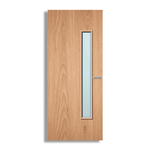 Load image into Gallery viewer, Plywood Paint Grade 25G Glazed FD30 Internal Fire Door
