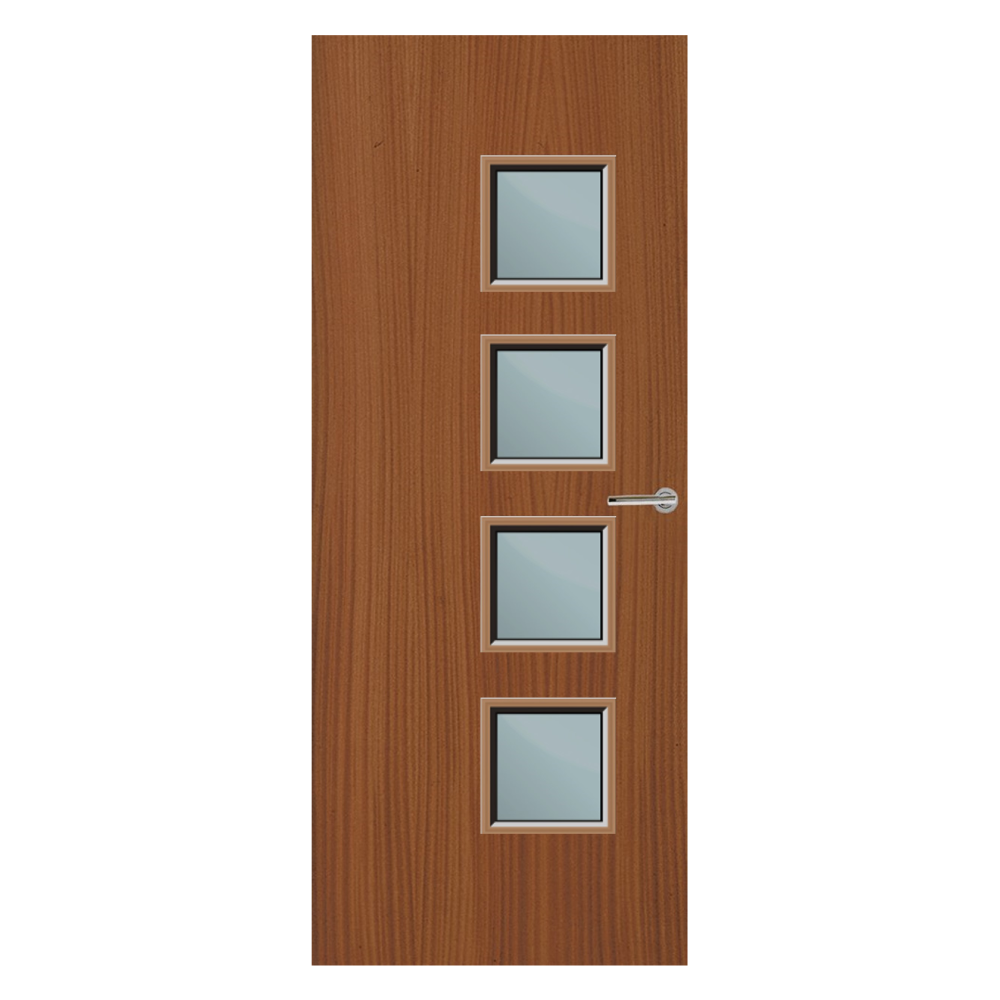 Sapele Veneer 26G Glazed FD60 Internal Fire Door
