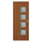 Load image into Gallery viewer, Sapele Veneer 26G Glazed FD60 Internal Fire Door
