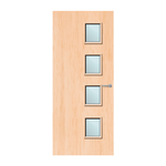 Load image into Gallery viewer, Maple Veneer 27G Glazed FD60 Internal Fire Door
