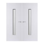 Load image into Gallery viewer, Internal Plywood Paint Grade Premium 29G Glazed Pair FD60 Fire Door
