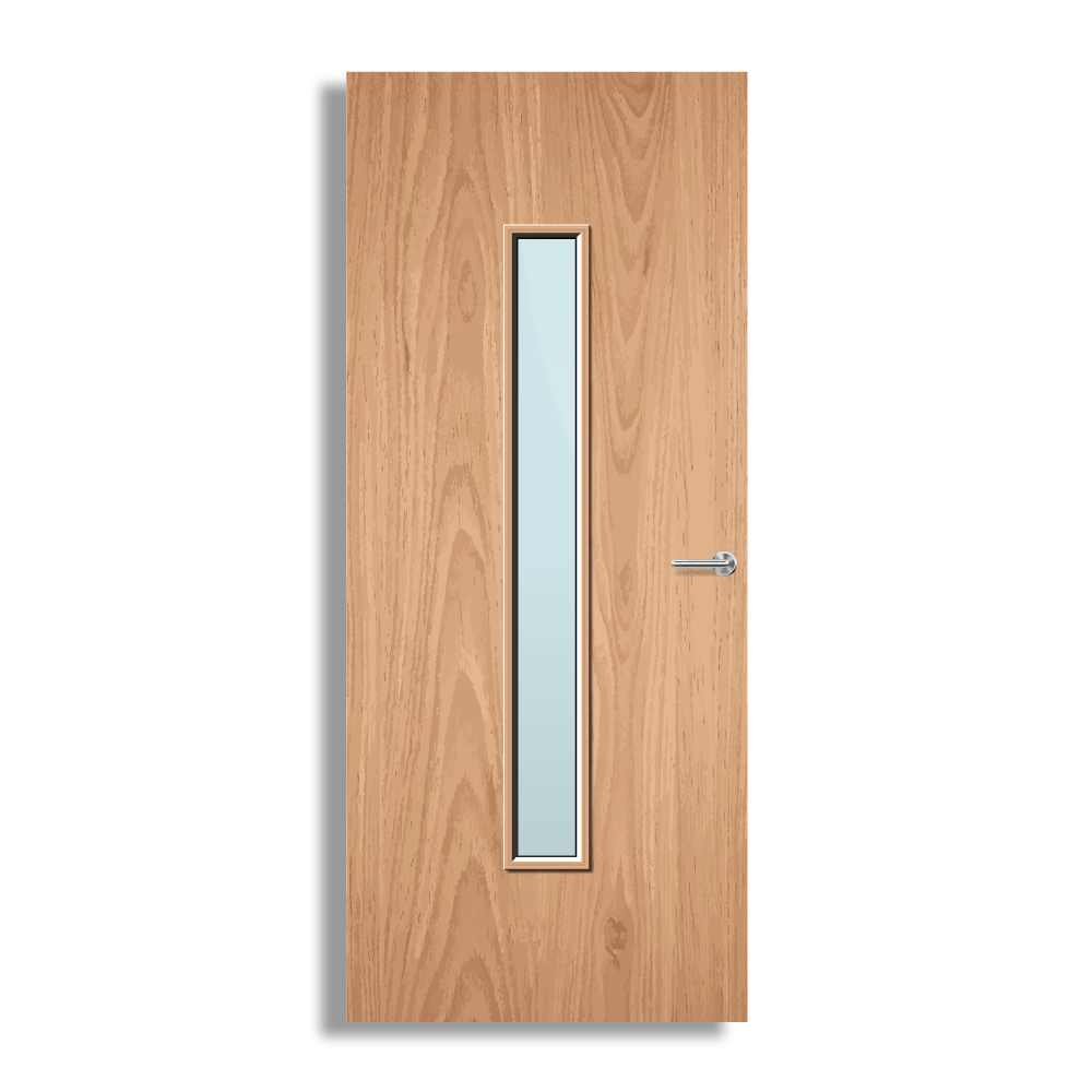 Plywood Paint Grade 29G Glazed FD30 Internal Fire Door