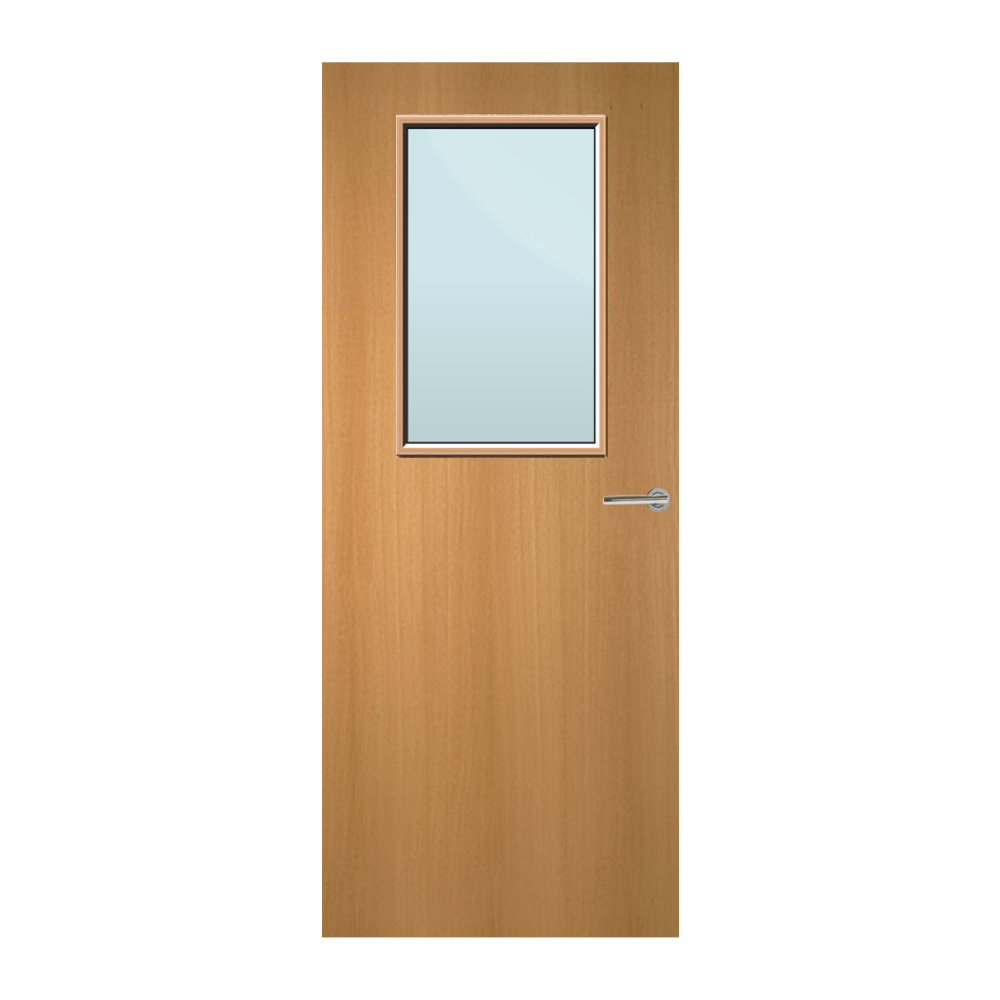 Beech Veneer 2G Glazed FD30 Internal Fire Door