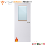Load image into Gallery viewer, External Plywood Paint Grade Premium 2G Glazed FD30 Fire Door
