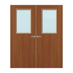 Load image into Gallery viewer, Sapele Veneer 2G Glazed Pair FD60 Internal Fire Door

