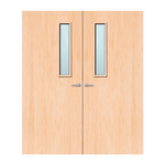 Load image into Gallery viewer, Maple Veneer 3G Glazed Pair FD60 Internal Fire Door
