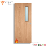 Load image into Gallery viewer, Plywood Paint Grade 3G Glazed FD30 Internal Fire Door
