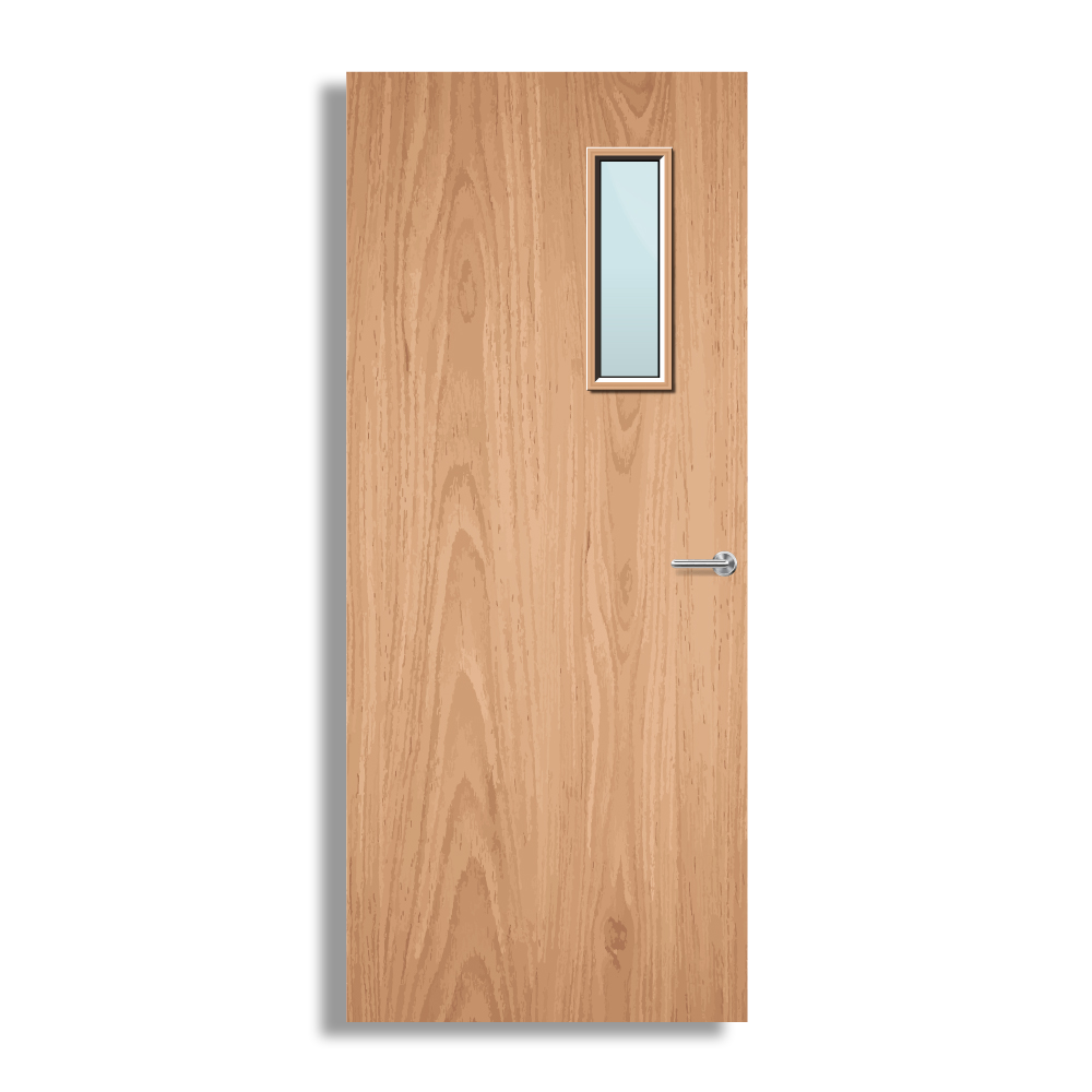 Plywood Paint Grade 4G Glazed FD60 Internal Fire Door