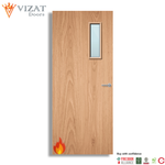 Load image into Gallery viewer, Plywood Paint Grade 4G Glazed FD30 Internal Fire Door
