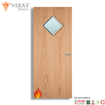 Load image into Gallery viewer, Plywood Paint Grade 6G Glazed FD30 Internal Fire Door

