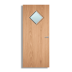 Load image into Gallery viewer, Plywood Paint Grade 6G Glazed FD60 Internal Fire Door
