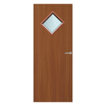 Load image into Gallery viewer, Sapele Veneer 6G Glazed FD60 Internal Fire Door
