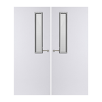 Load image into Gallery viewer, Internal Plywood Paint Grade Premium 7G Glazed Pair FD30 Fire Door

