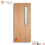 Load image into Gallery viewer, Plywood Paint Grade 7G Glazed FD60 Internal Fire Door

