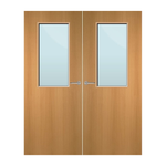 Load image into Gallery viewer, Beech Veneer 8G Glazed Pair FD60 Internal Fire Door

