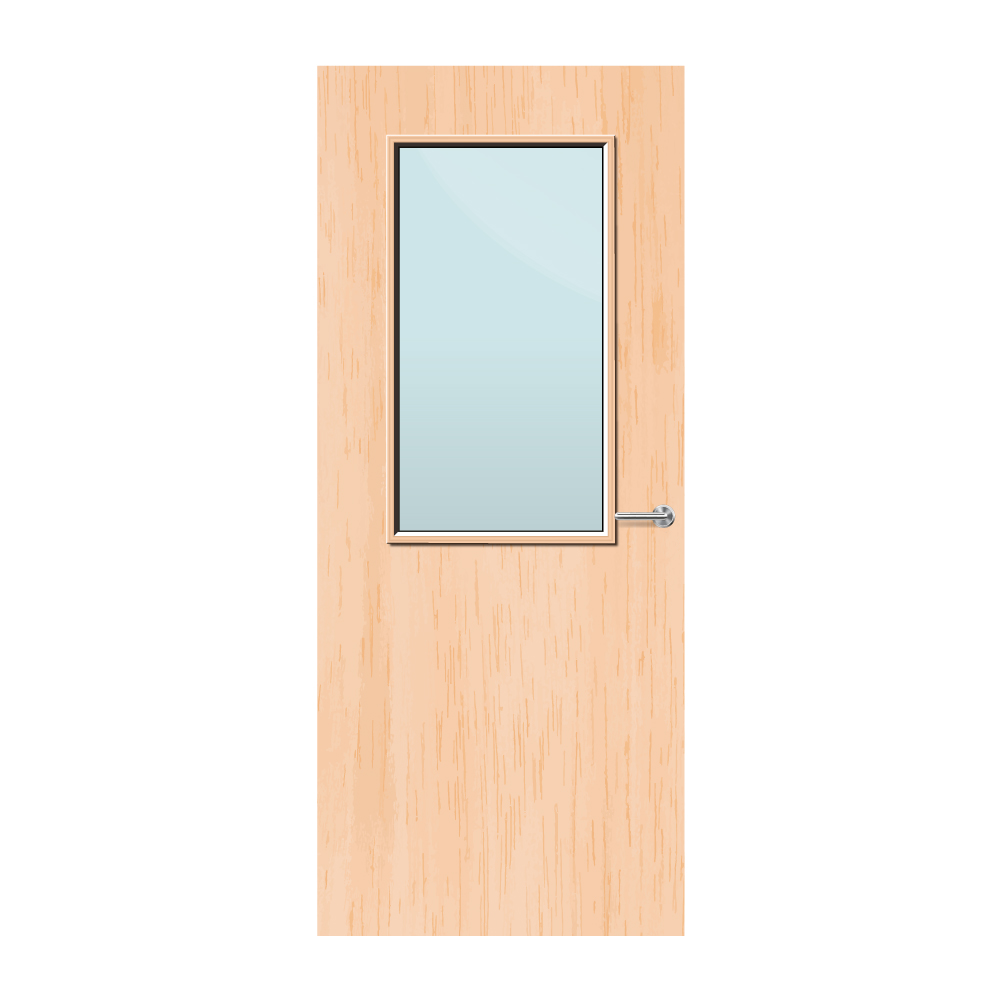 Maple Veneer 8G Glazed FD30 Internal Fire Door