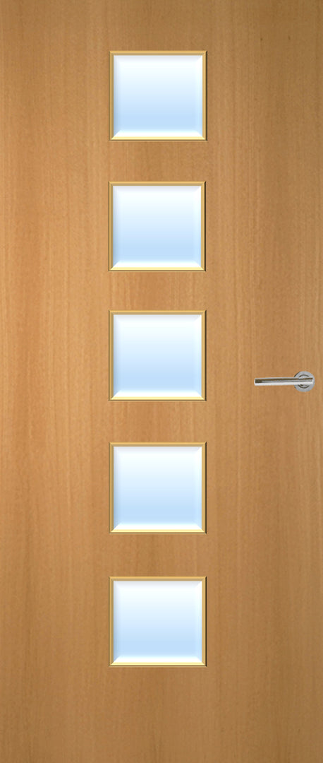 Beech Veneer 10G Glazed FD30 Internal Fire Door