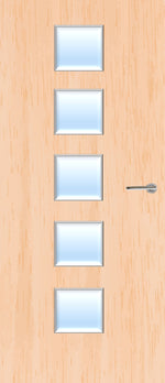 Load image into Gallery viewer, Maple Veneer 10G Glazed FD30 Internal Fire Door
