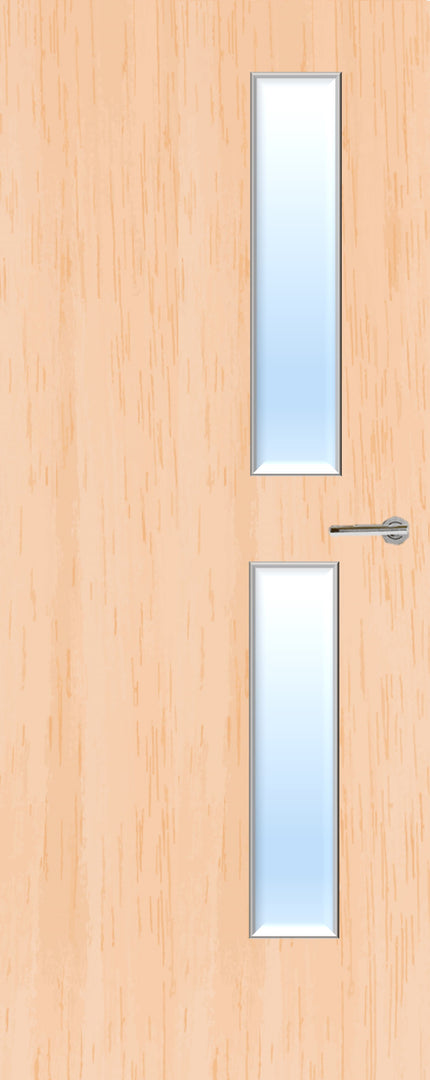 Vizat Internal Maple Veneer 16G Glazed FD60 Fire Door