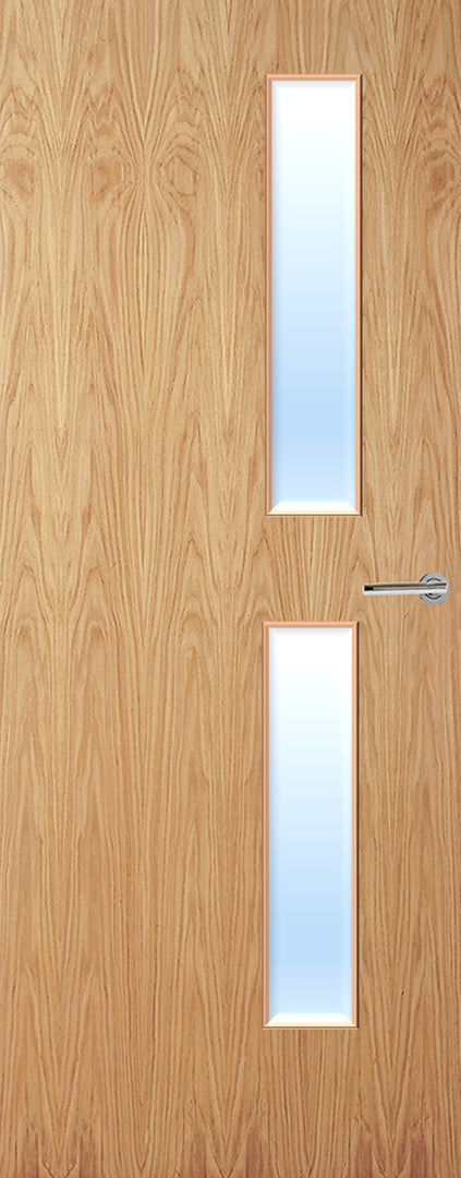 Oak Veneer 16G Glazed FD30 Internal Fire Door