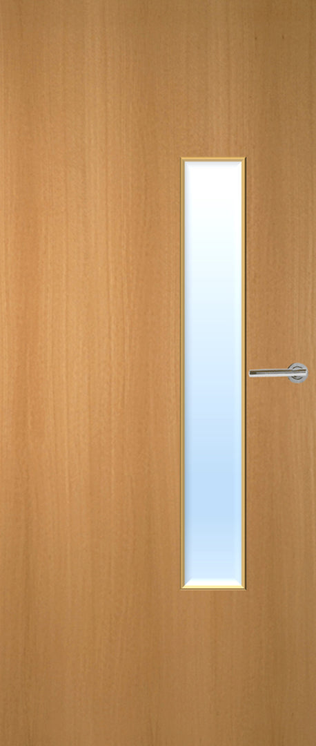 Beech Veneer 18G Glazed FD30 Internal Fire Door