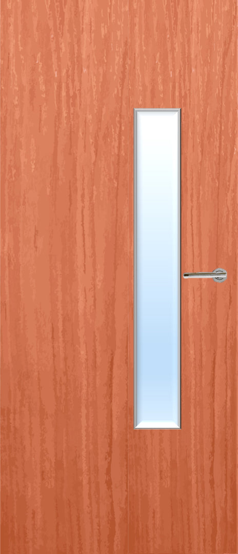 Cherry Veneer 18G Glazed FD30 Internal Fire Door